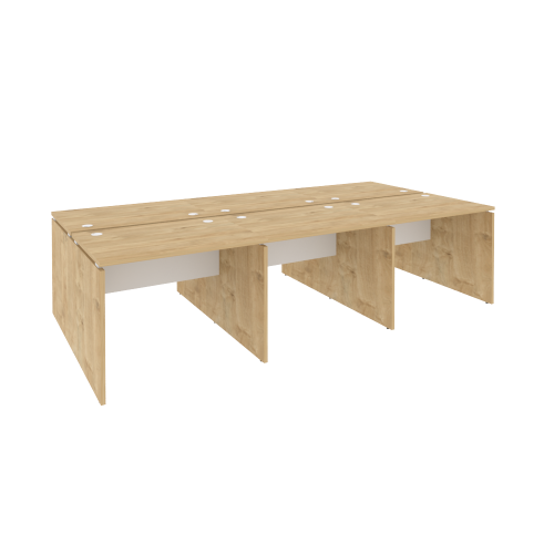 Onix Рабочая станция O.D.RS-6.1.7 Тиквуд Светлый/Белый Бриллиант 2940*1475*750