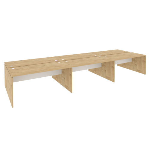 Onix Рабочая станция O.D.RS-6.4.7 Тиквуд Светлый/Белый Бриллиант 4740*1475*750