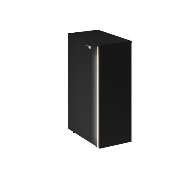 Onix Тумба с подсветкой 4 ящика завершающая, левая O.R-TV-4.S (L) Тиквуд Светлый/Антрацит 436*767*1185 — изображение 2