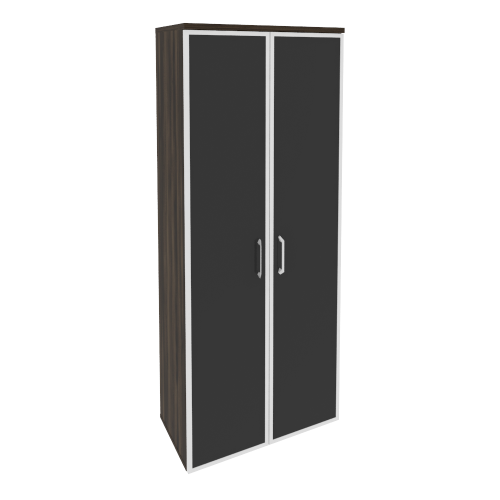 Onix Шкаф высокий широкий O.ST-1.10 R black Дуб Мали/Стекло Black 800*420*1977