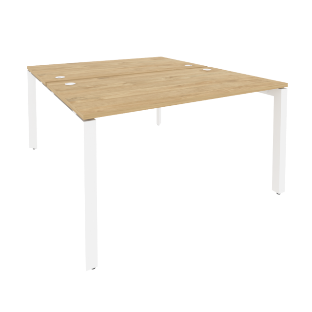 Onix Рабочая станция на П-образном м/к O.MP-D.RS-2.3.8 Тиквуд Светлый/Металл Белый 1380*1635*750