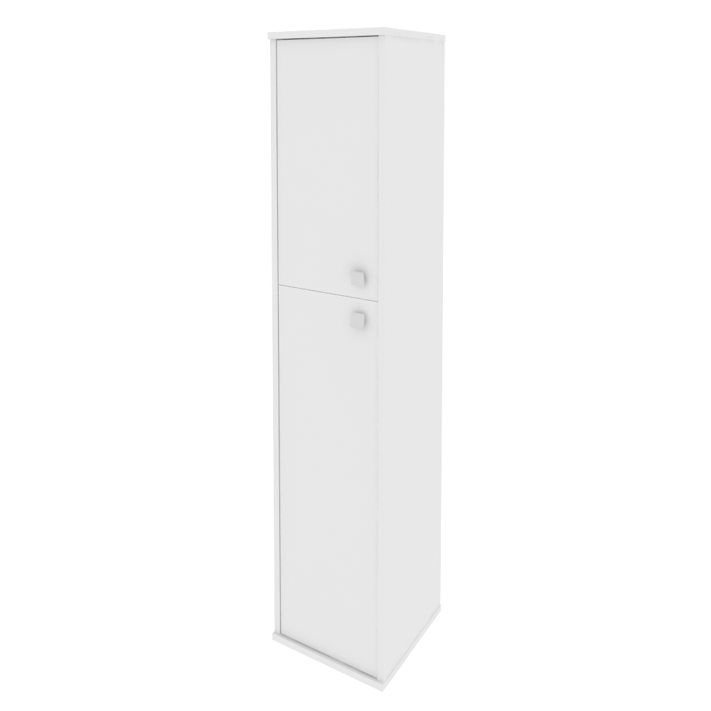 Style Шкаф высокий узкий левый Л.СУ-1.8 (L) Белый 412*410*1980