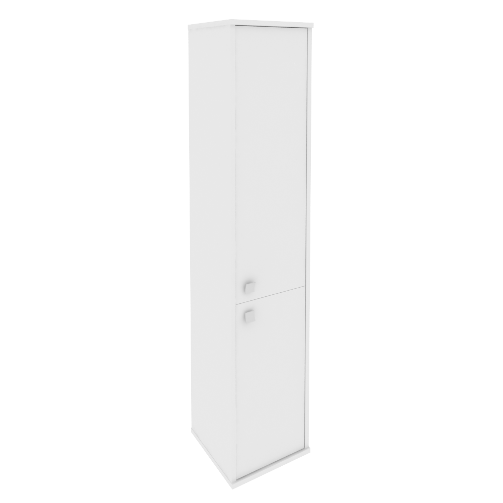 Style Шкаф высокий узкий правый Л.СУ-1.3 (R) Белый 412*410*1980