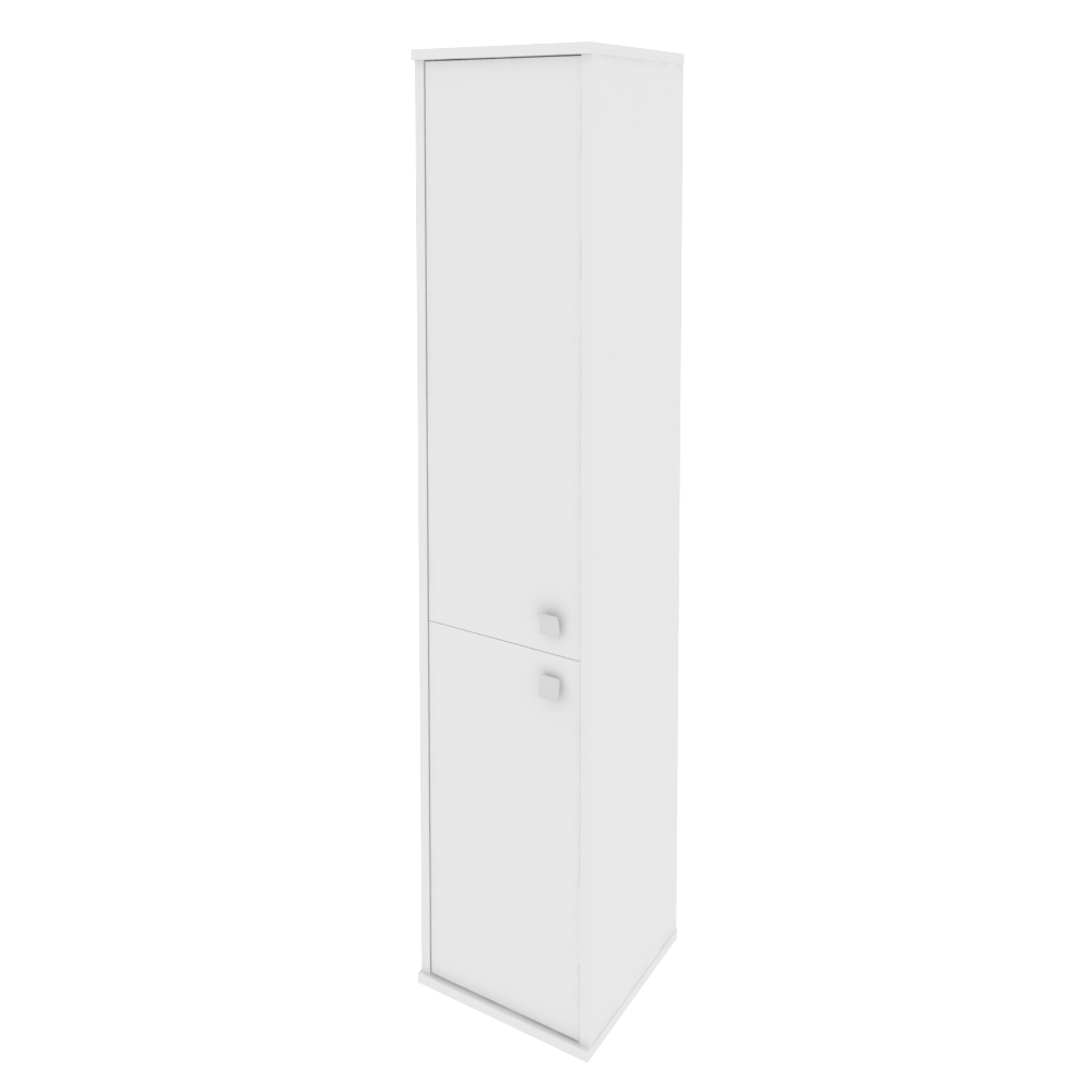 Style Шкаф высокий узкий левый Л.СУ-1.3 (L) Белый 412*410*1980