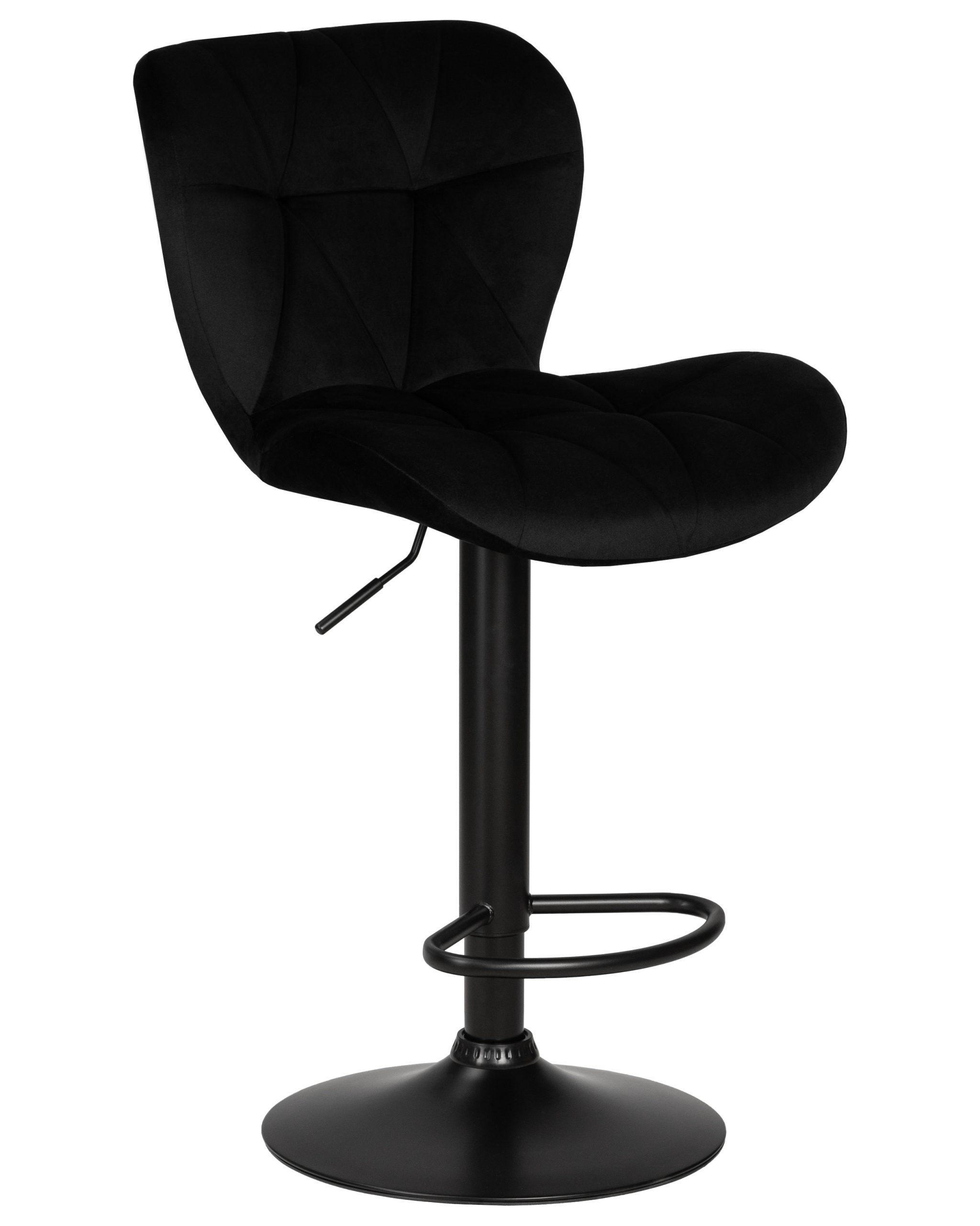 Стул барный DOBRIN BARNY BLACK (черный велюр (MJ9-101))