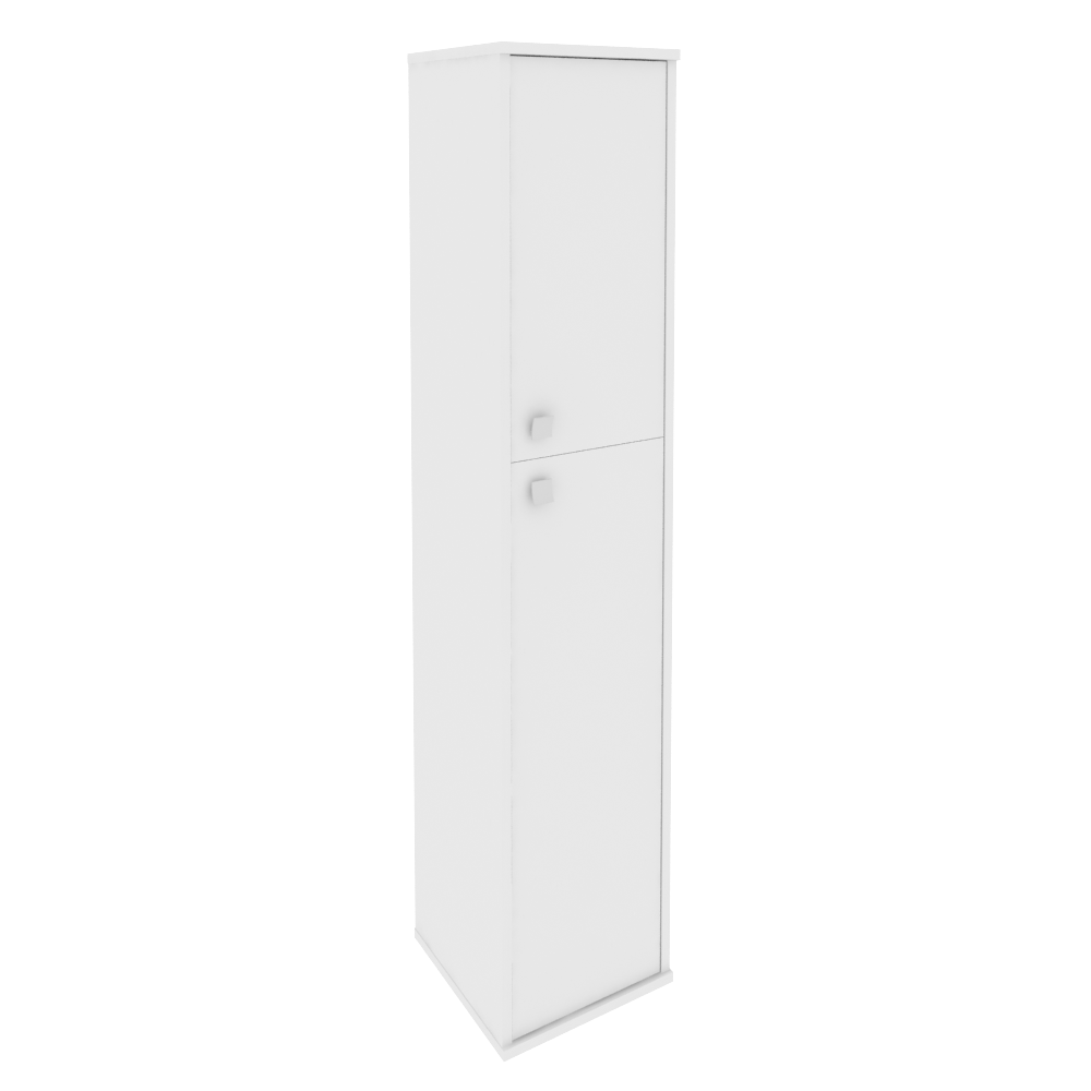 Style Шкаф высокий узкий правый Л.СУ-1.8 (R) Белый 412*410*1980