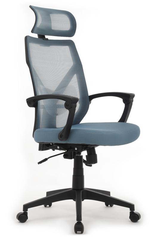 Кресло Oliver RCH W-203AC Черный пластик/Синий