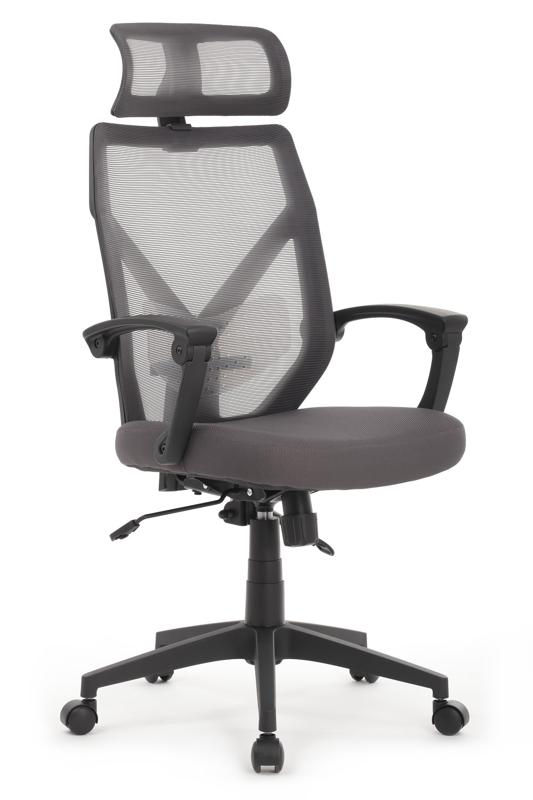 Кресло Oliver RCH W-203AC Черный пластик/Серый