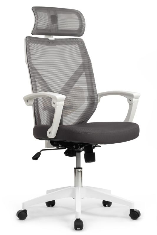 Кресло Oliver RCH W-203AC Белый пластик/Серый