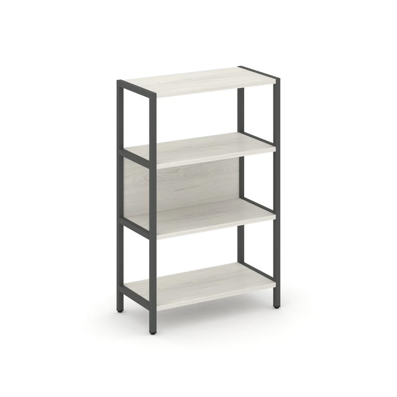 Shelf System Односекционный стеллаж трехярусный SN.STM-311 Дуб Наварра/Металл Антрацит 810*400*1246