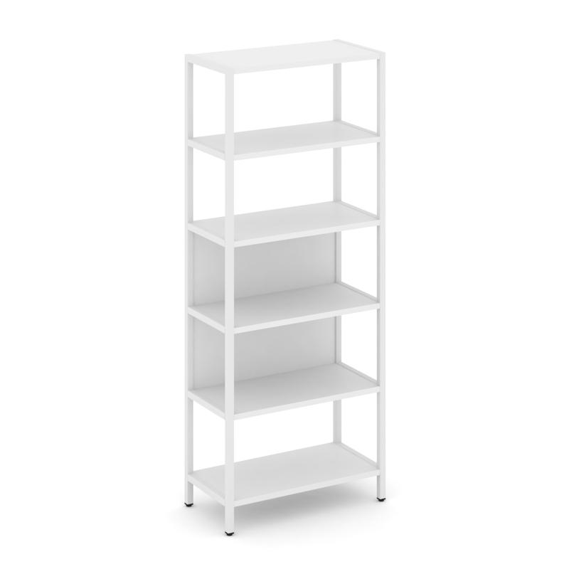 Shelf System Односекционный стеллаж пятиярусный SN.STM-511 Белый/Металл Белый 810*400*1980