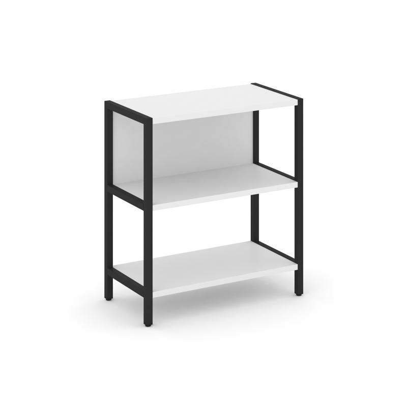 Shelf System Односекционный стеллаж двухярусный SN.STM-211 Белый/Металл Черный 810*400*879