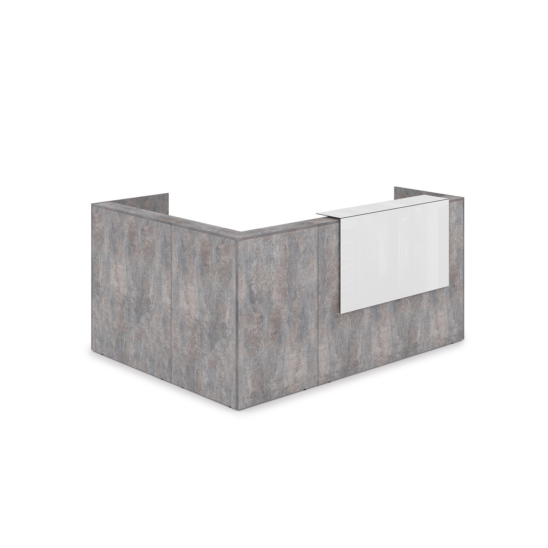 1КР-КЛ.102 Комплект Ресепшн с фартуком HPL (2344*1765*1149) (без подсветки)