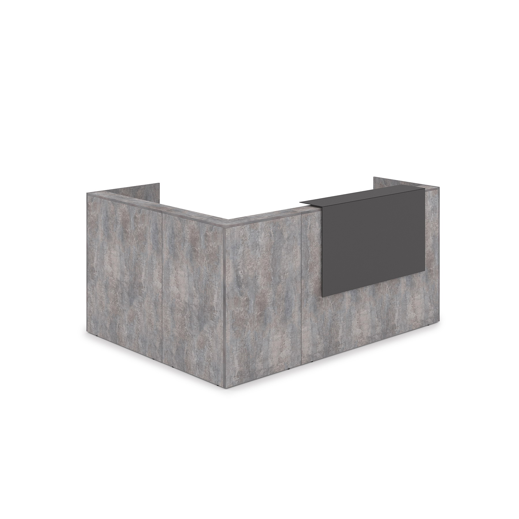 1КР-КЛ.102 Комплект Ресепшн с фартуком HPL (2344*1765*1149) (без подсветки)