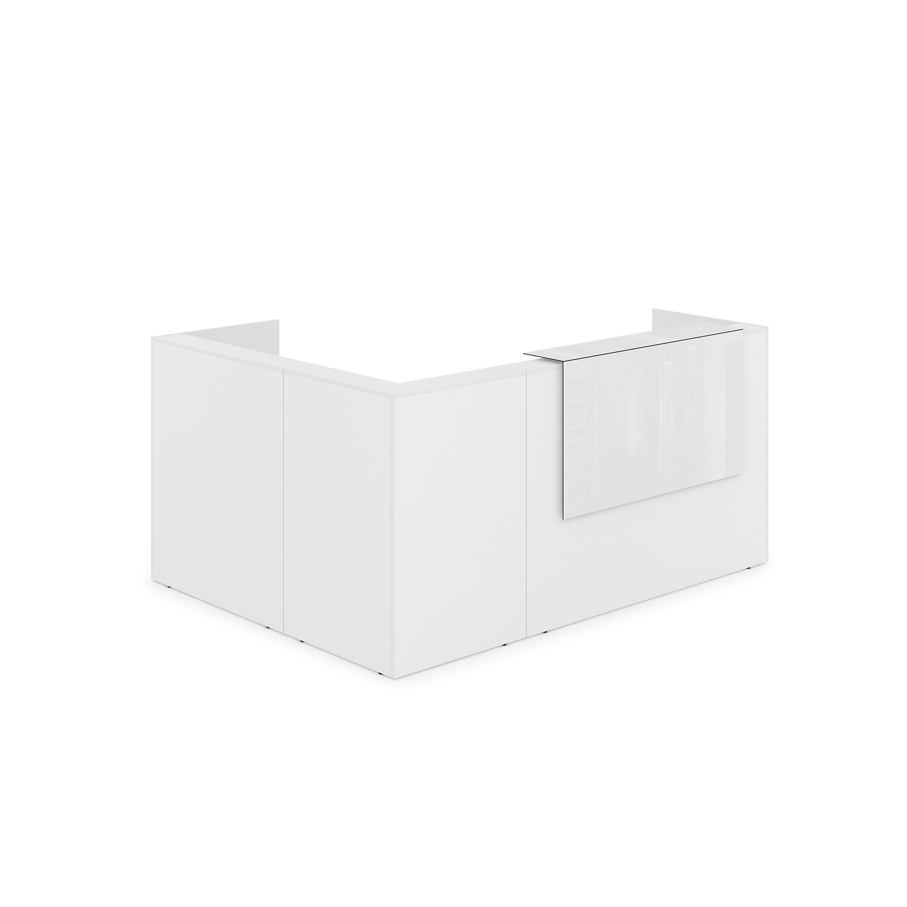 1КР-КЛ.102 Комплект Ресепшн с фартуком HPL (2344*1765*1149) (без подсветки)