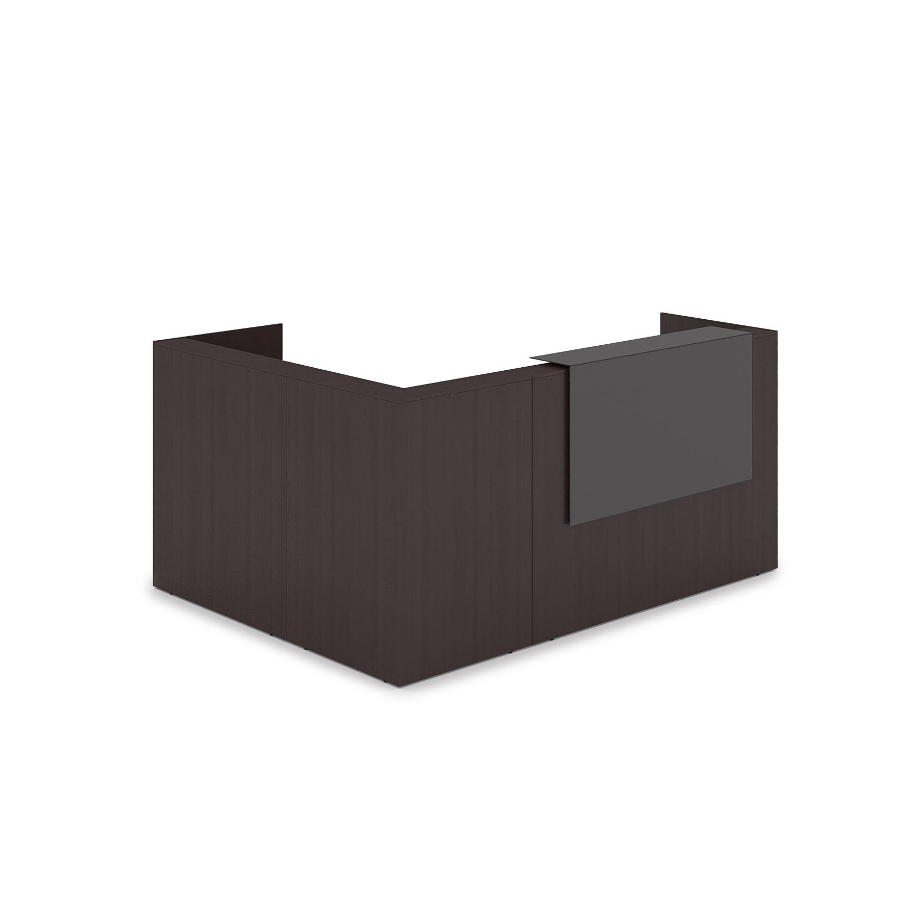 1КР-КЛ.102 Комплект Ресепшн с фартуком HPL (2344*1765*1149) (без подсветки)