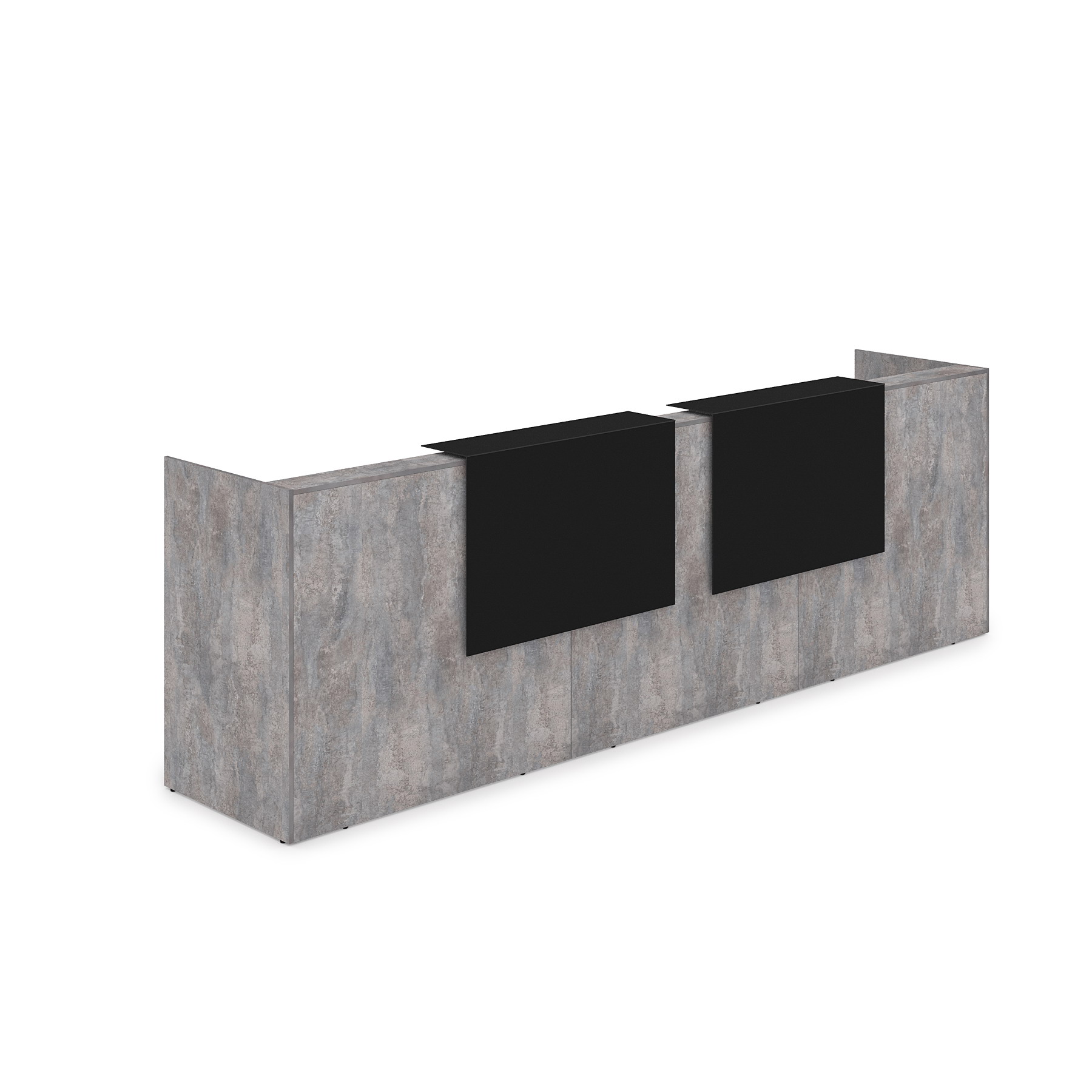 1КР-КЛ.002.1 Комплект Ресепшн с фартуком HPL (3632*750*1149) (с подсветкой)