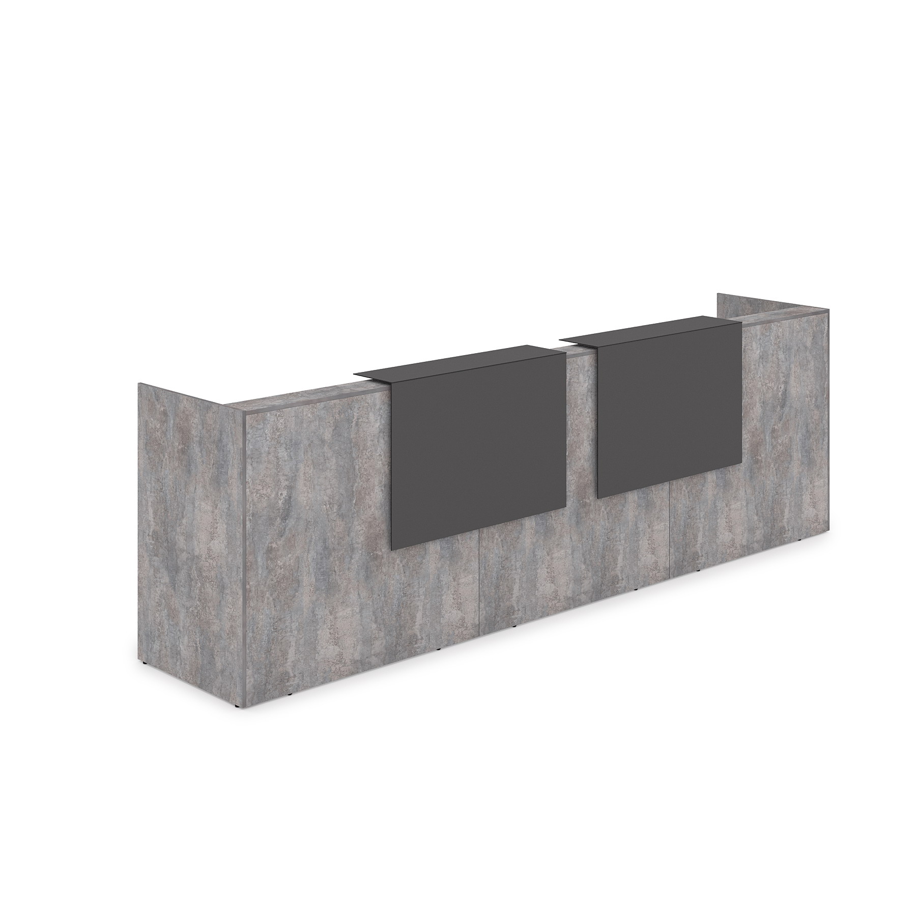 1КР-КЛ.002.1 Комплект Ресепшн с фартуком HPL (3632*750*1149) (с подсветкой)