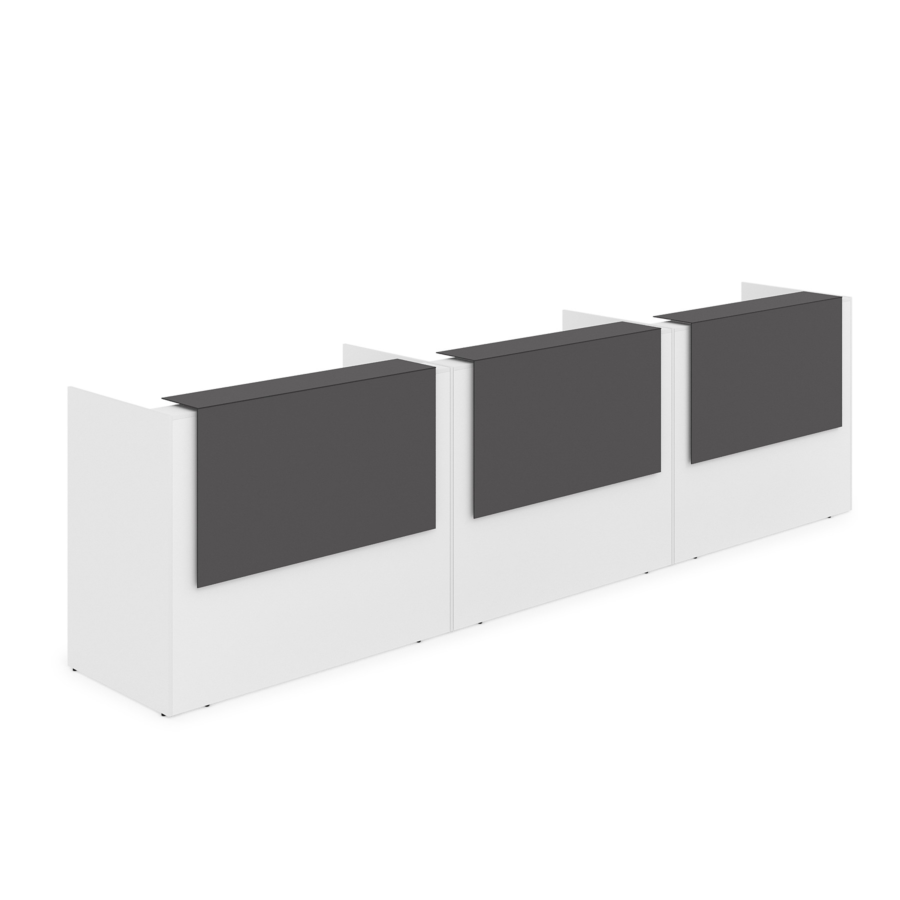 1КР-КЛ.003 Комплект Ресепшн с фартуком HPL (4264*750*1149) (без подсветки)