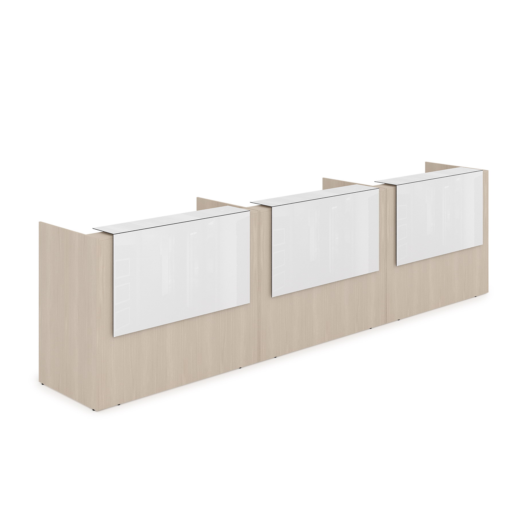 1КР-КЛ.003 Комплект Ресепшн с фартуком HPL (4264*750*1149) (без подсветки)