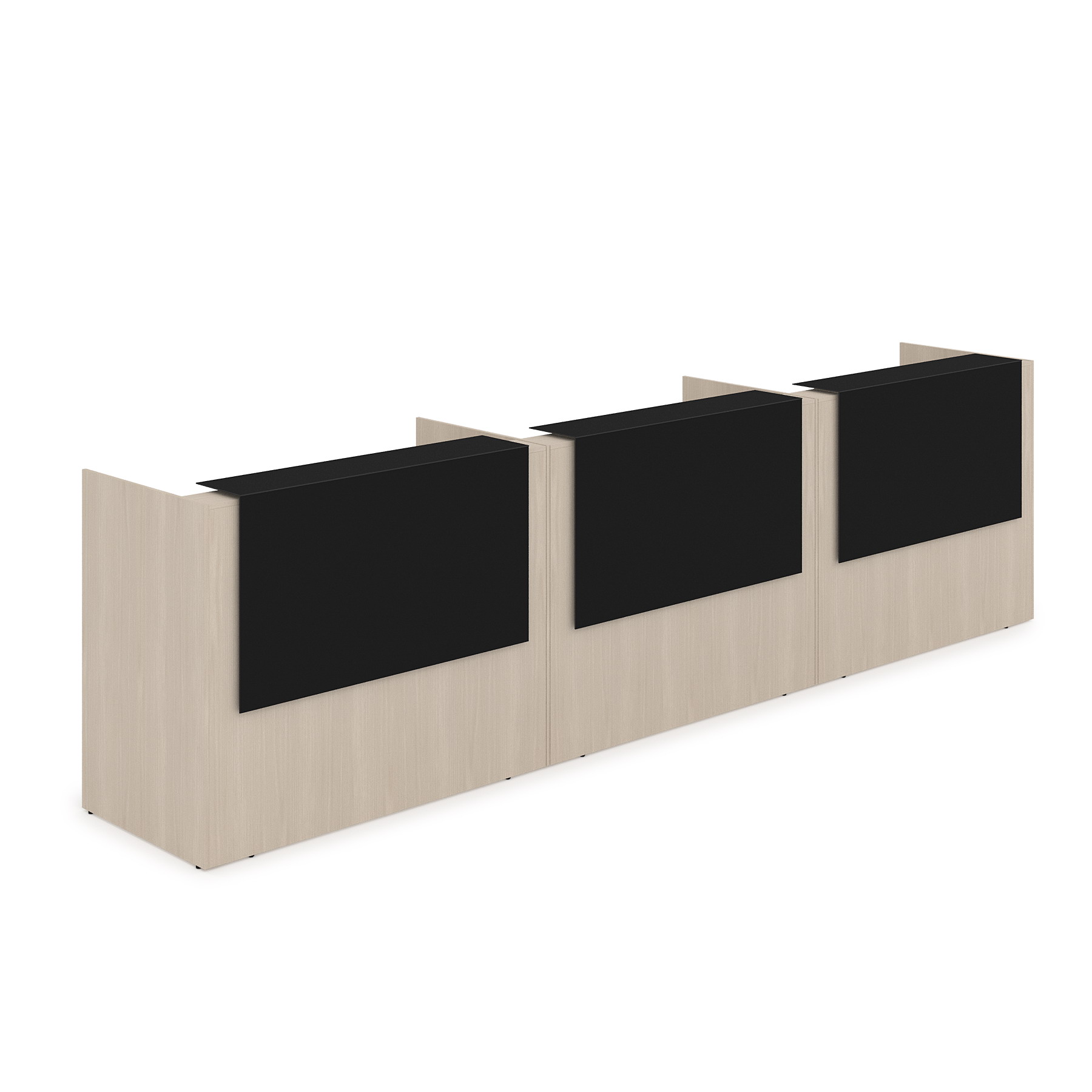 1КР-КЛ.003 Комплект Ресепшн с фартуком HPL (4264*750*1149) (без подсветки)