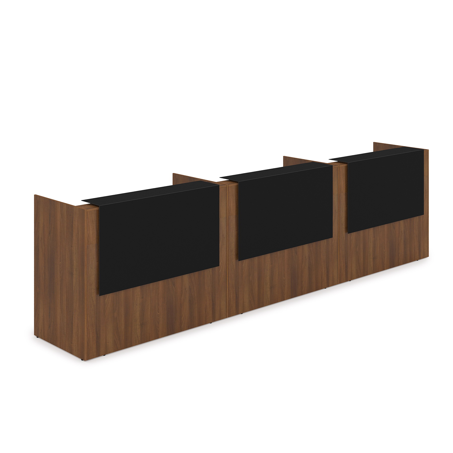 1КР-КЛ.003 Комплект Ресепшн с фартуком HPL (4264*750*1149) (без подсветки)