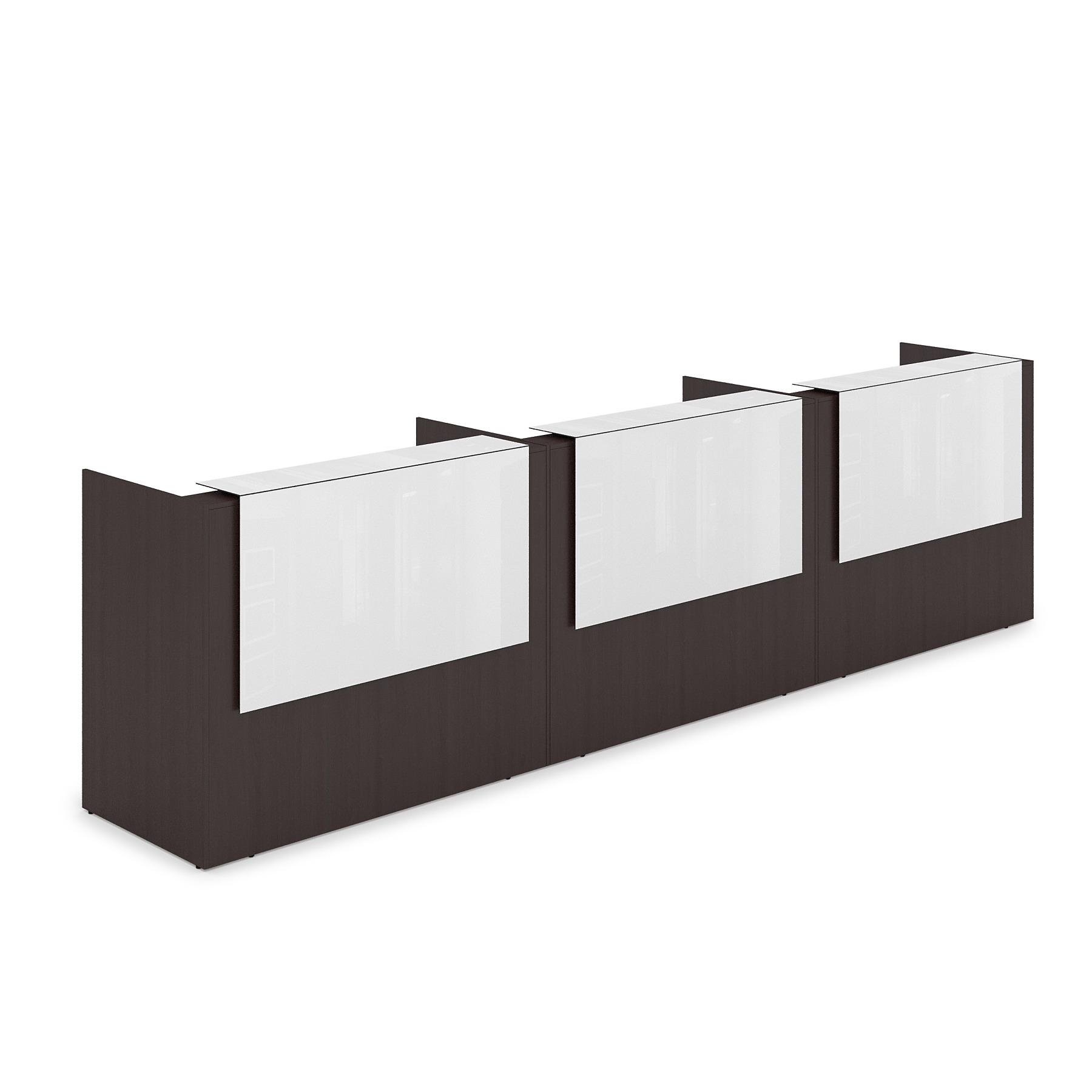 1КР-КЛ.003 Комплект Ресепшн с фартуком HPL (4264*750*1149) (без подсветки)