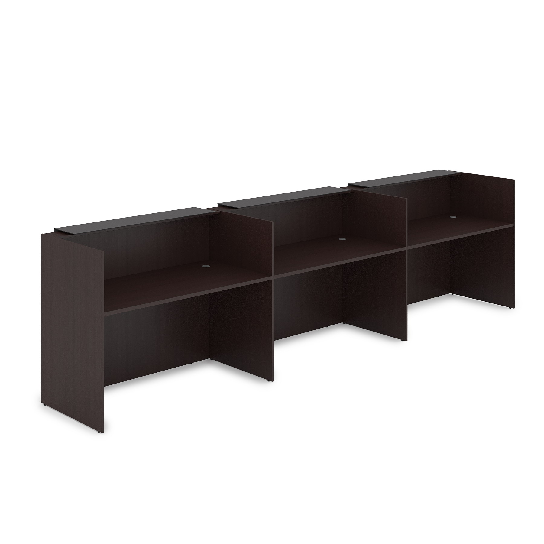 1КР-КЛ.003 Комплект Ресепшн с фартуком HPL (4264*750*1149) (без подсветки) — изображение 2