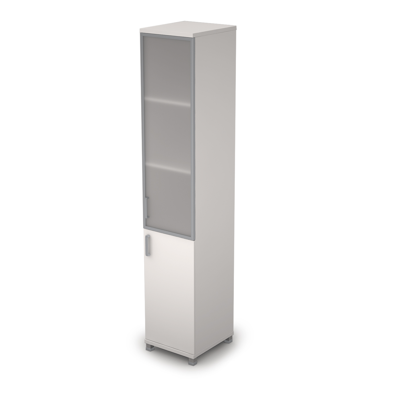 6П.005.4Л Пенал для документов высокий со стеклом (400*450*2116), левый