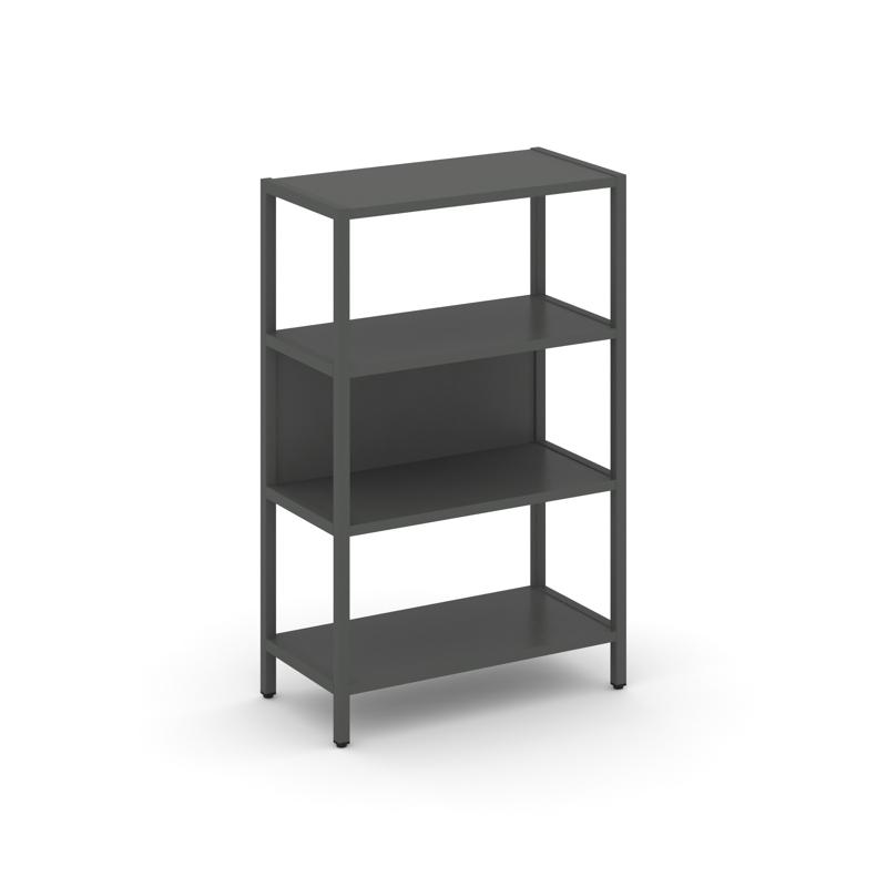 Shelf System Односекционный стеллаж трехярусный SN.STM-311 Антрацит/Металл Антрацит 810*400*1246