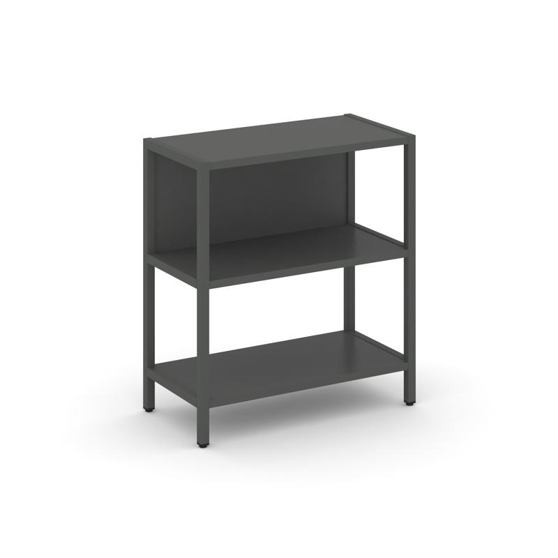 Shelf System Односекционный стеллаж двухярусный SN.STM-211 Антрацит/Металл Антрацит 810*400*879