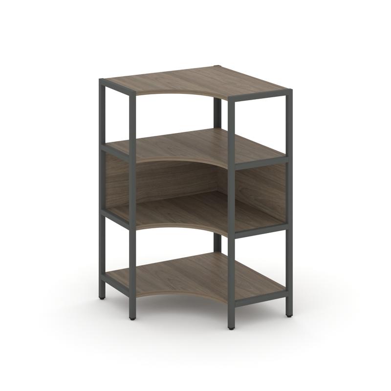 Shelf System Односекционный угловой стеллаж трехярусный SN.STMU-311 Вяз Благородный/Металл Антрацит