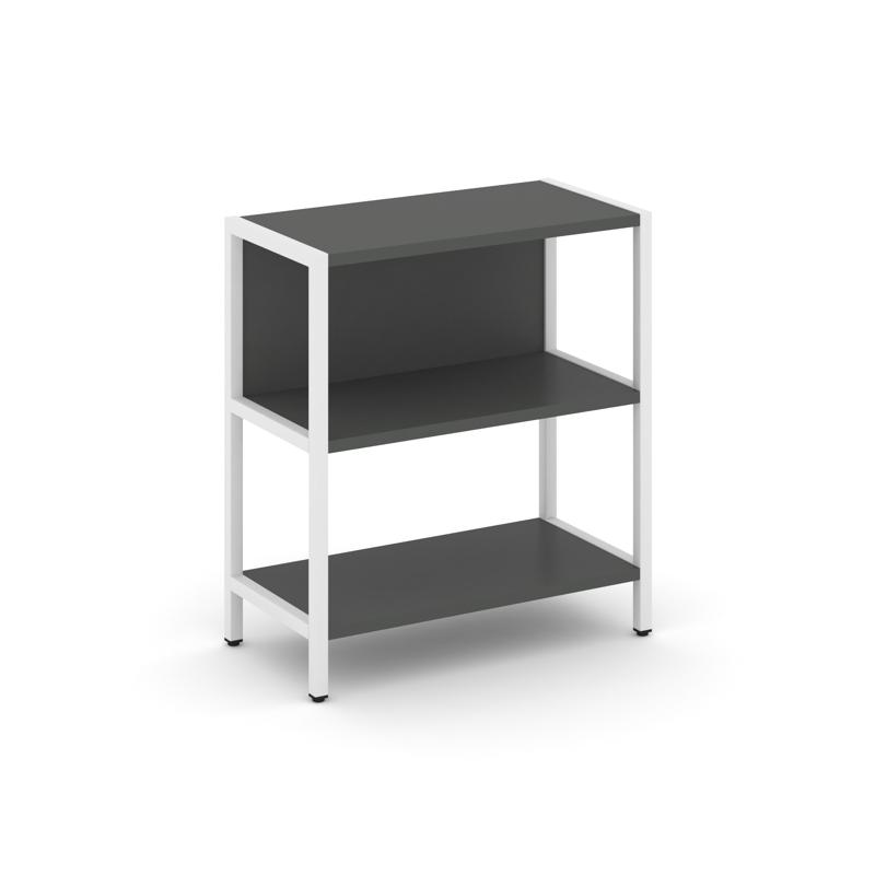 Shelf System Односекционный стеллаж двухярусный SN.STM-211 Антрацит/Металл Белый 810*400*879