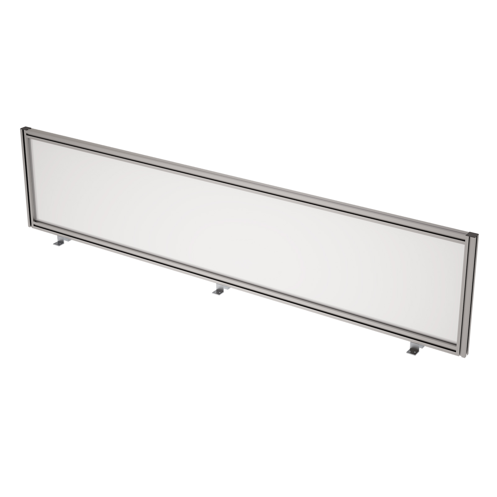 9БС.0409.6 Барьер из стекла в алюминиевом профиле, фронтальный (1800*29*400)