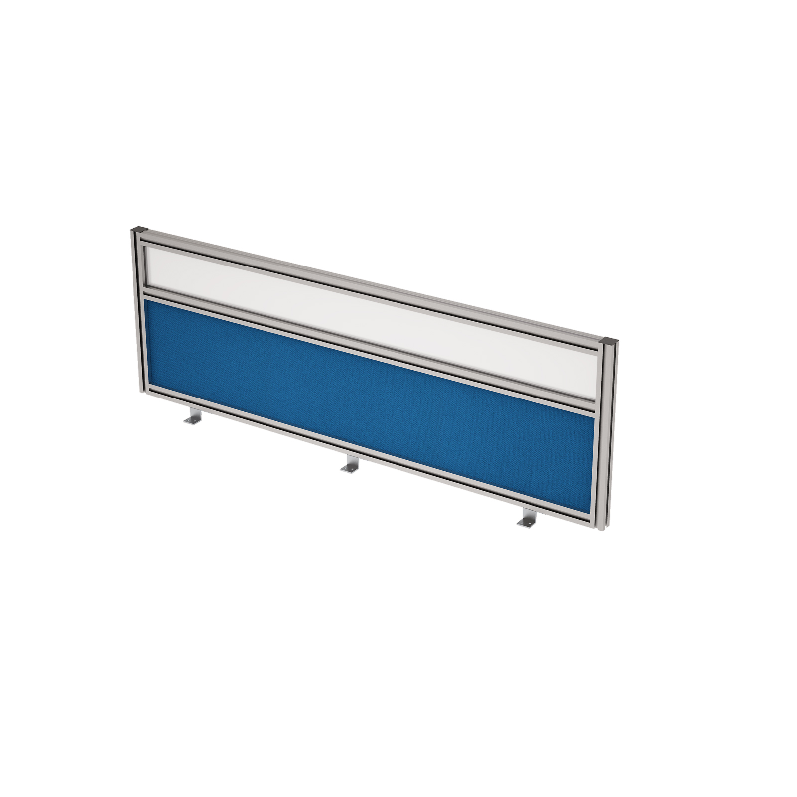 9БТС.0415.8 Барьер из ткани и стекла в алюминиевом профиле, фронтальный (1200*29*400)