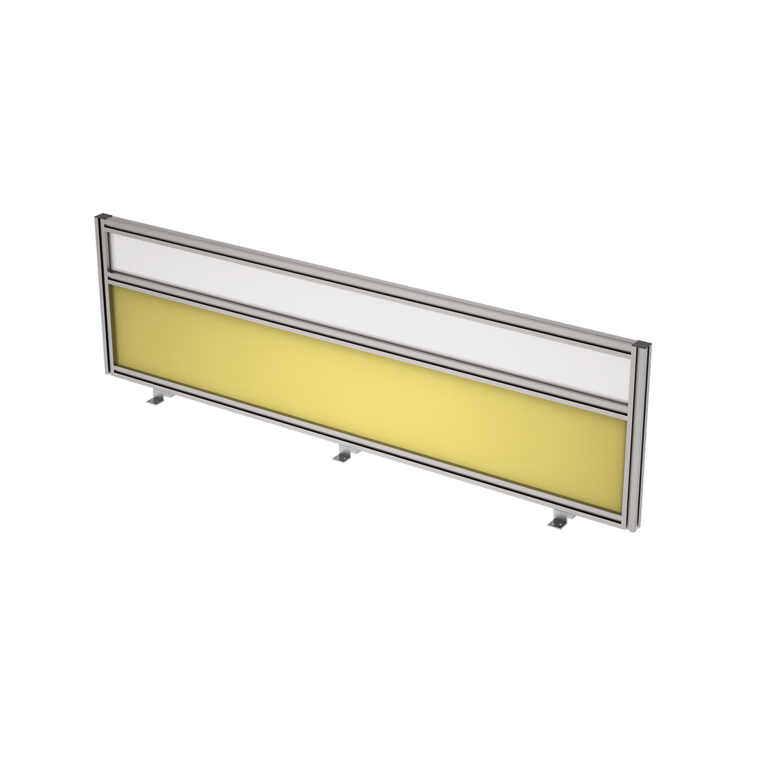 9БТС.0416.6 Барьер из ткани и стекла в алюминиевом профиле, фронтальный (1400*29*400)