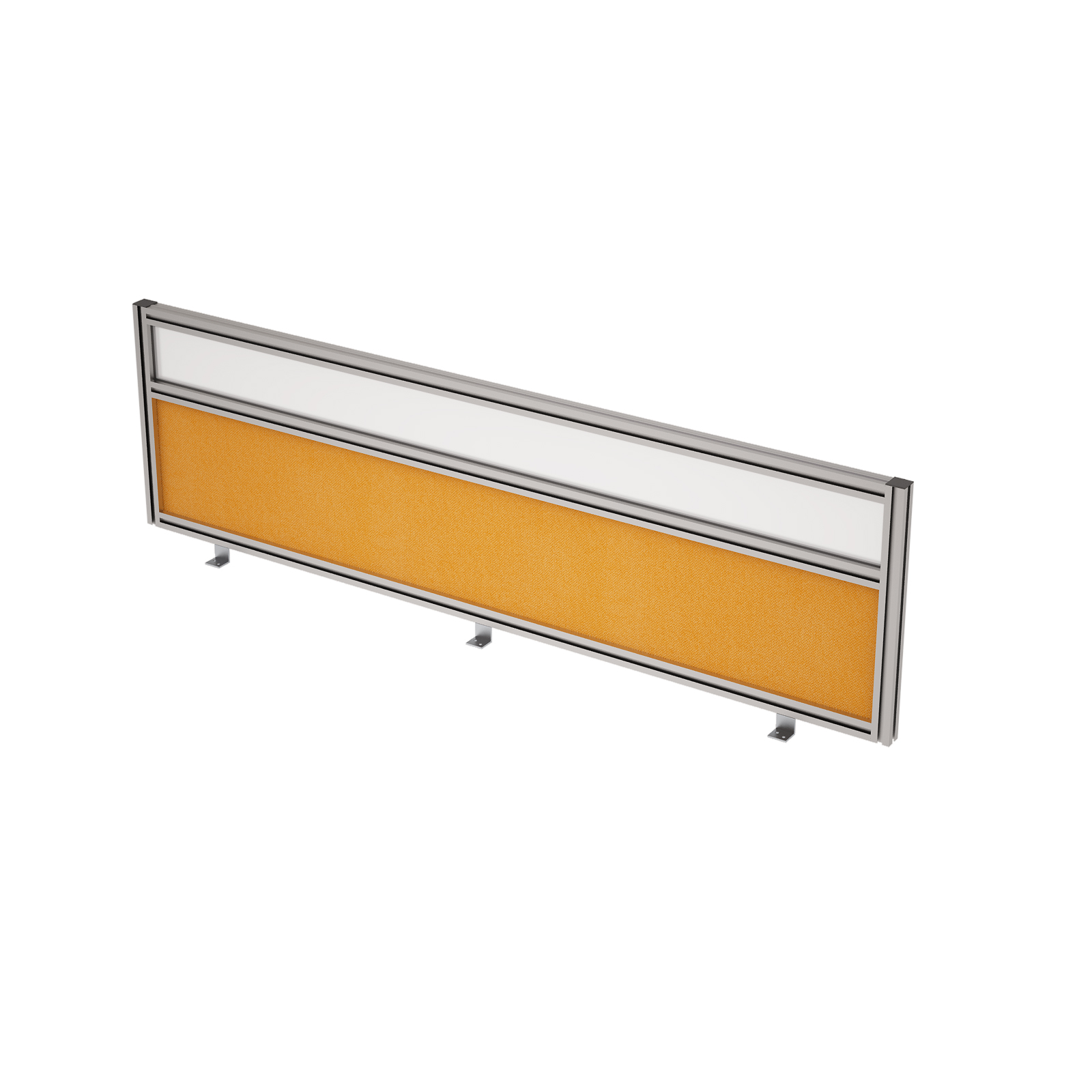 9БТС.0416.8 Барьер из ткани и стекла в алюминиевом профиле, фронтальный (1400*29*400)
