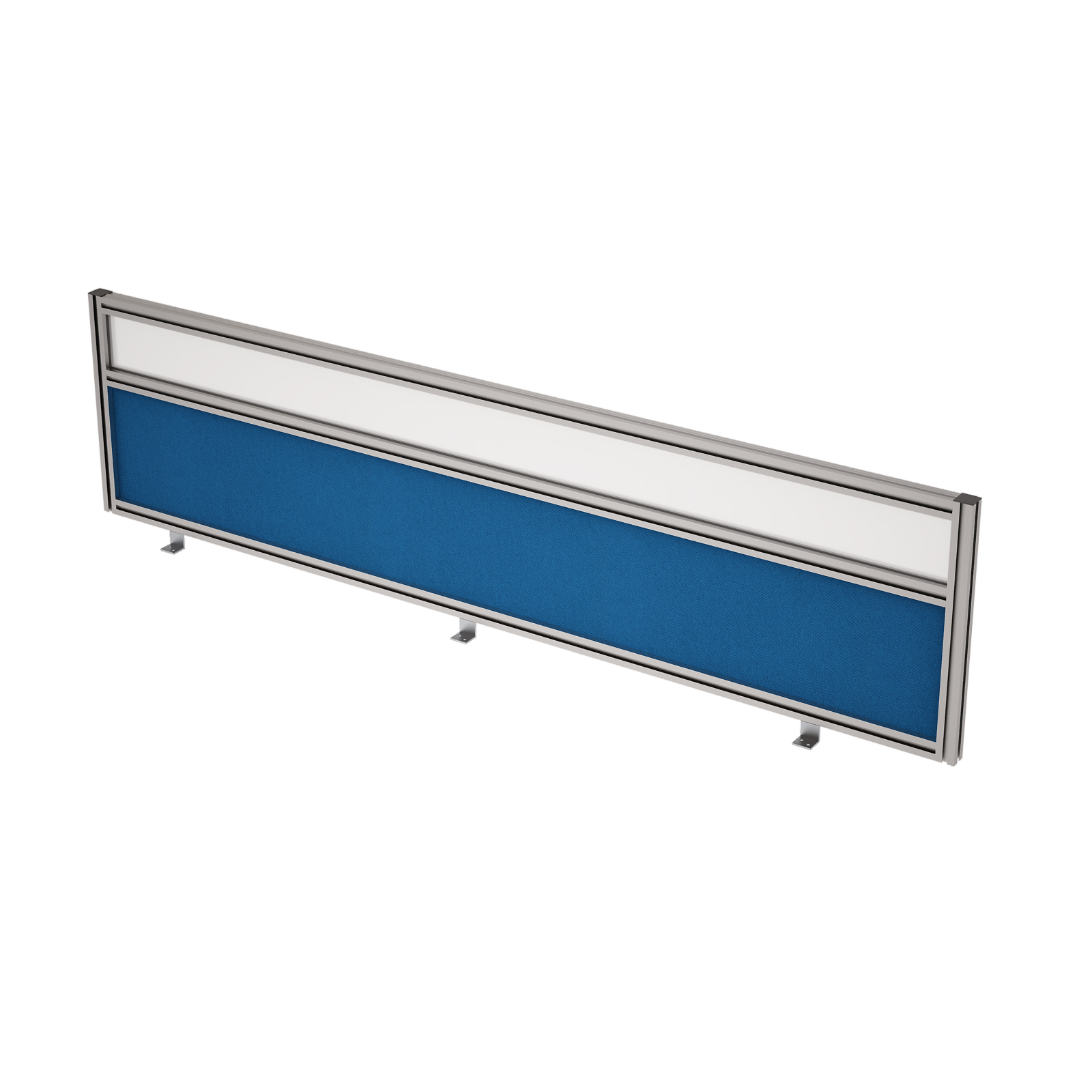 9БТС.0417.8 Барьер из ткани и стекла в алюминиевом профиле, фронтальный (1600*29*400)