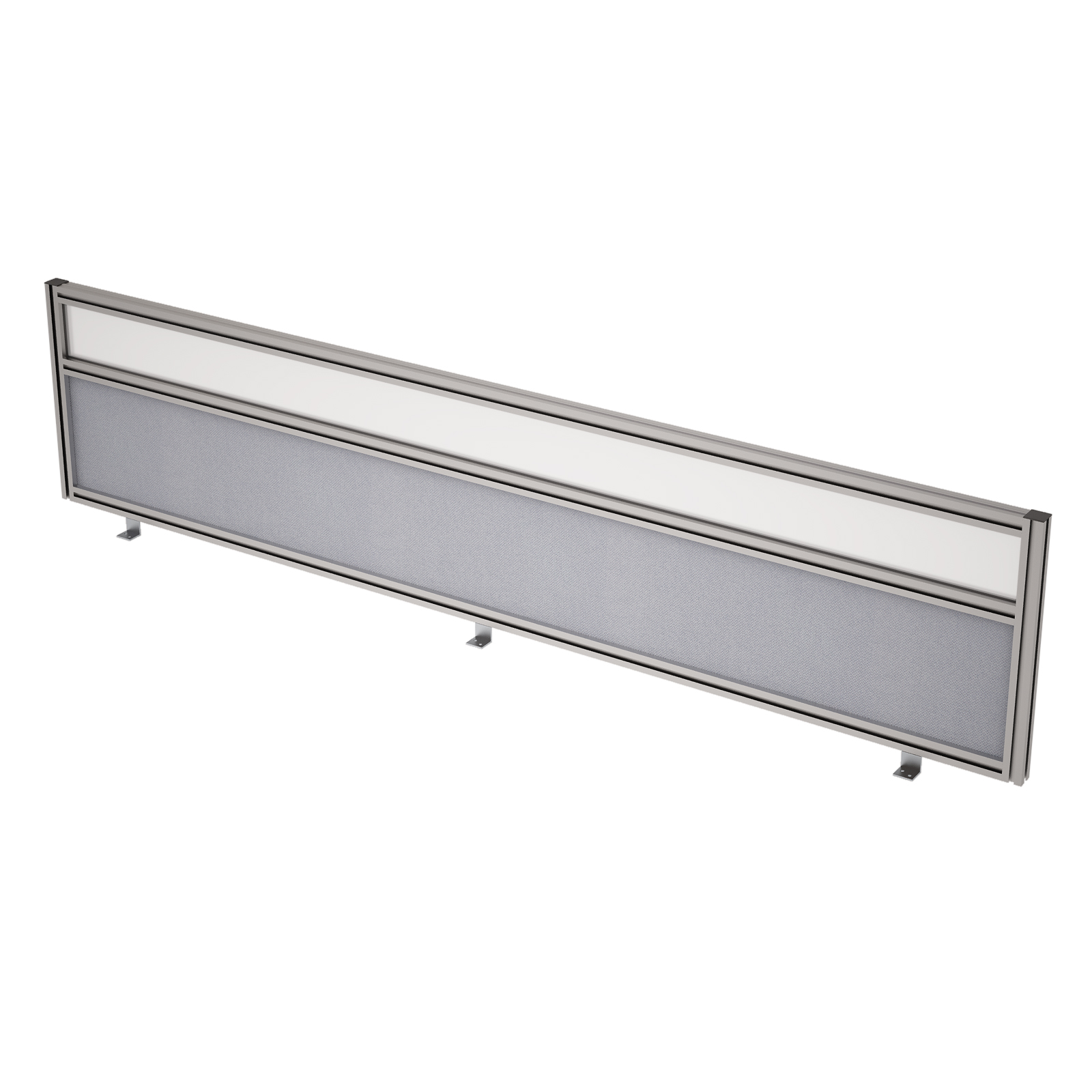 9БТС.0415.8 Барьер из ткани и стекла в алюминиевом профиле, фронтальный (1200*29*400)