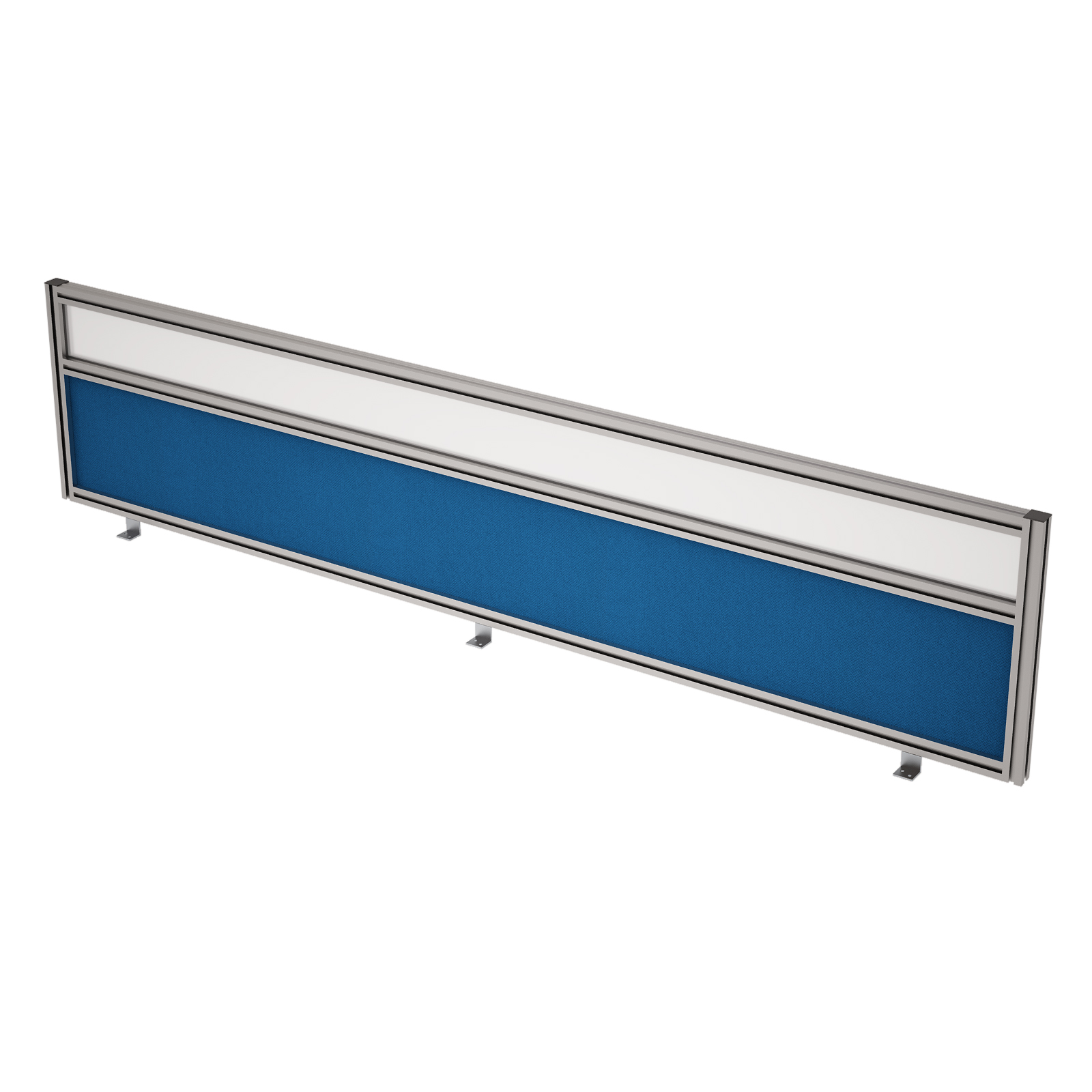 9БТС.0418.8 Барьер из ткани и стекла в алюминиевом профиле, фронтальный (1800*29*400)