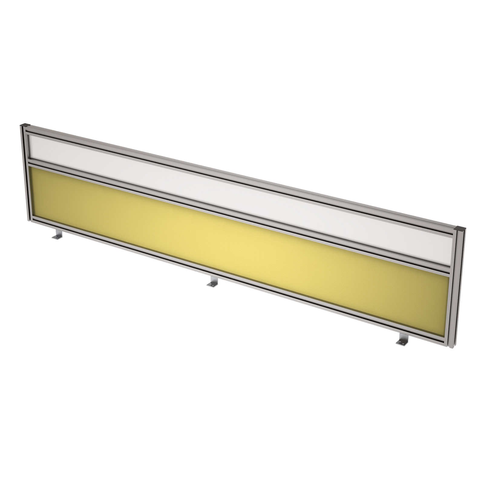 9БТС.0418.8 Барьер из ткани и стекла в алюминиевом профиле, фронтальный (1800*29*400)