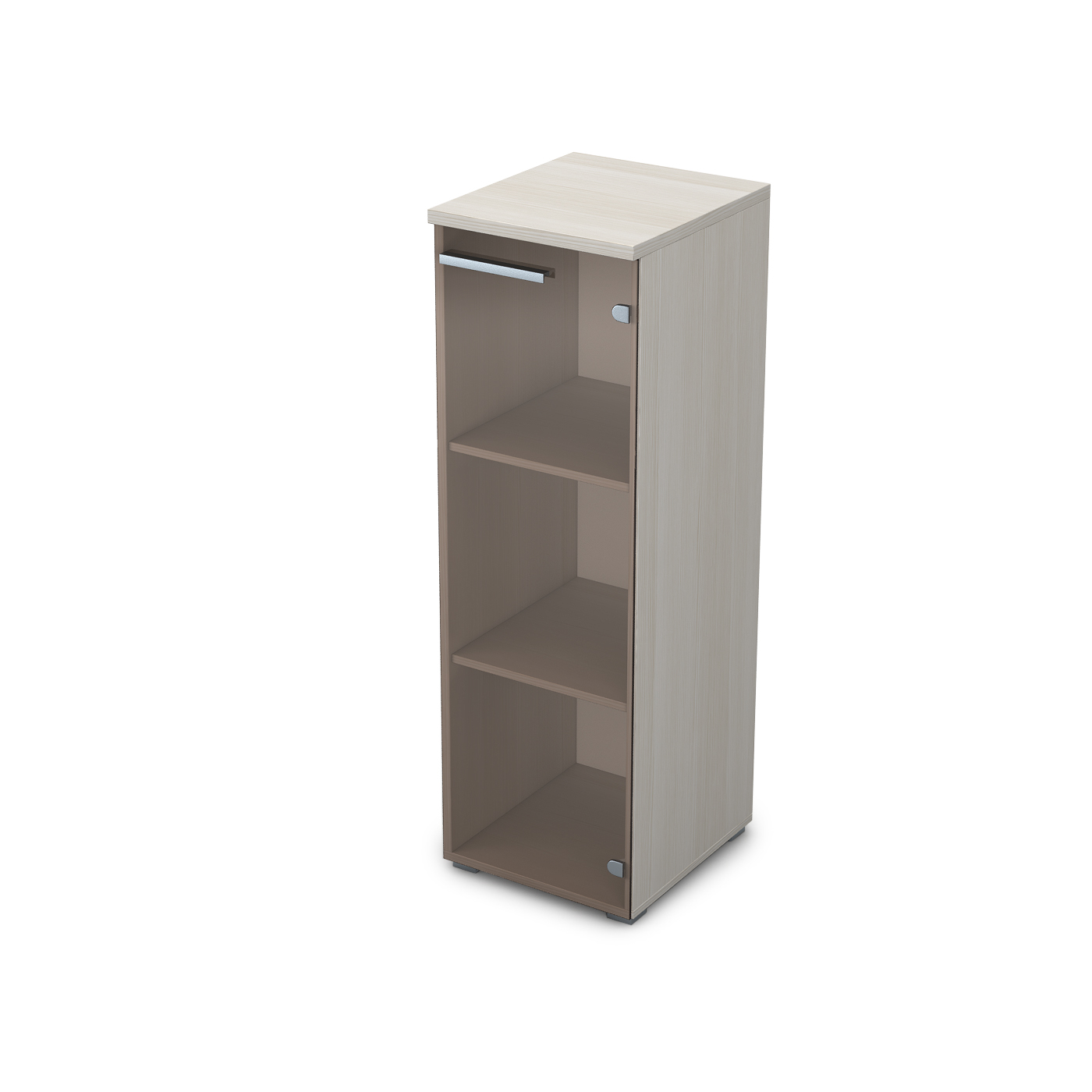 9П.017.3 Пенал средний со стеклом (400*450*1245)