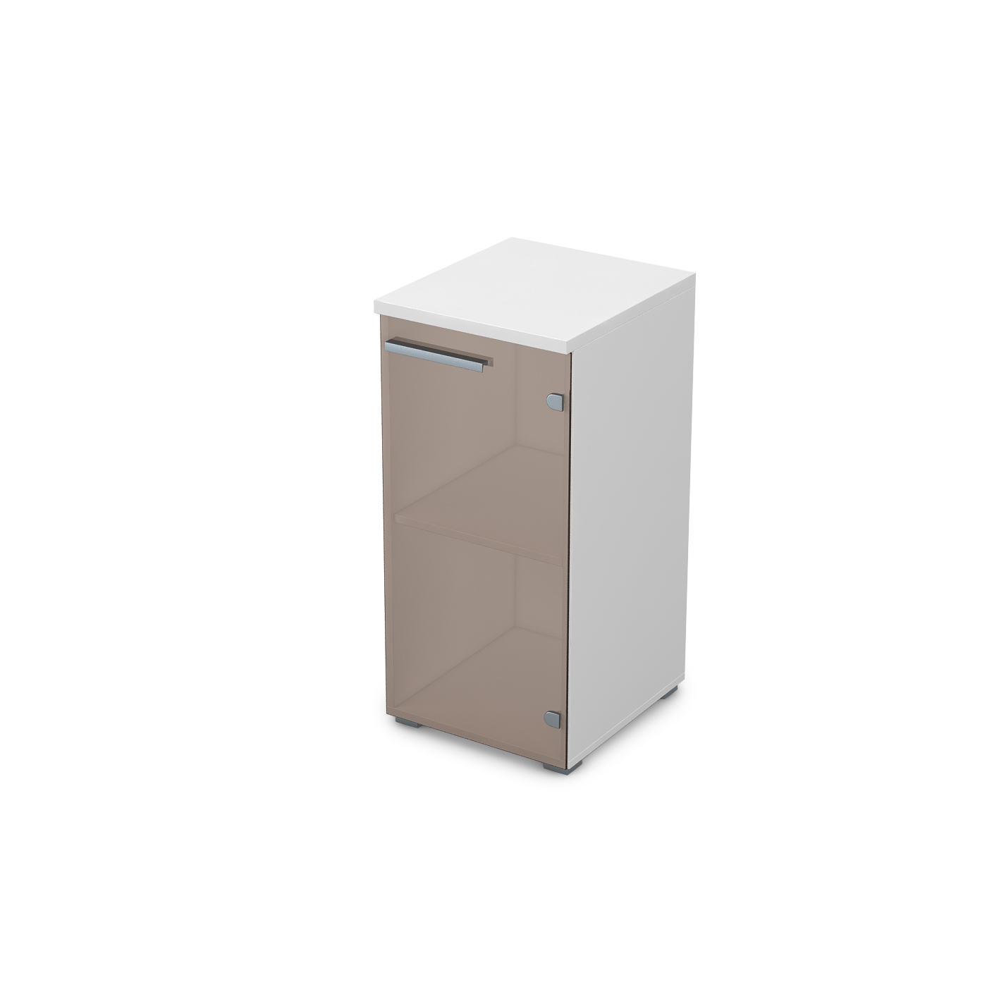 9П.023.2 Пенал низкий со стеклом (400*450*845)