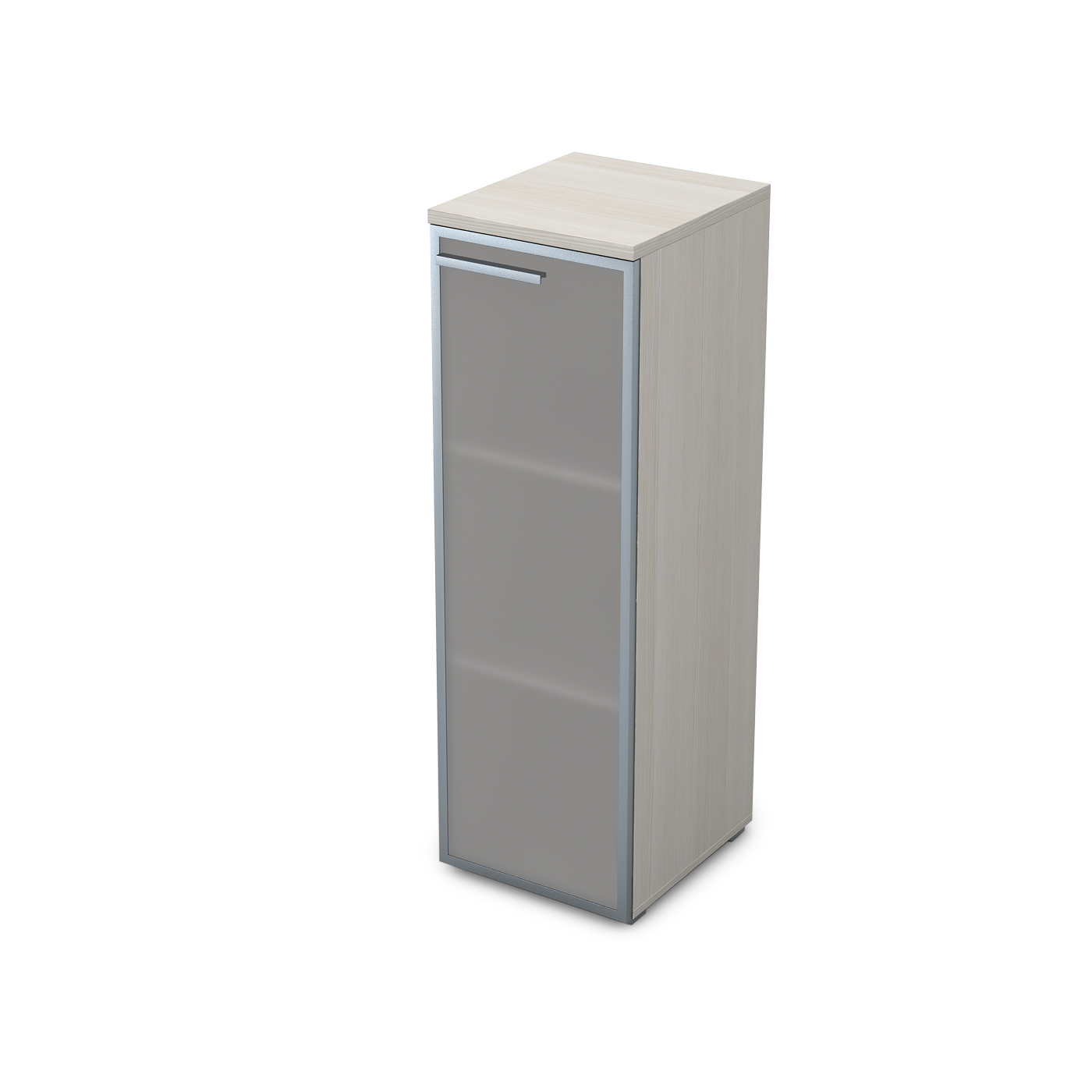 9ПЛ.017.6 Пенал средний со стеклом (400*450*1245) , левый