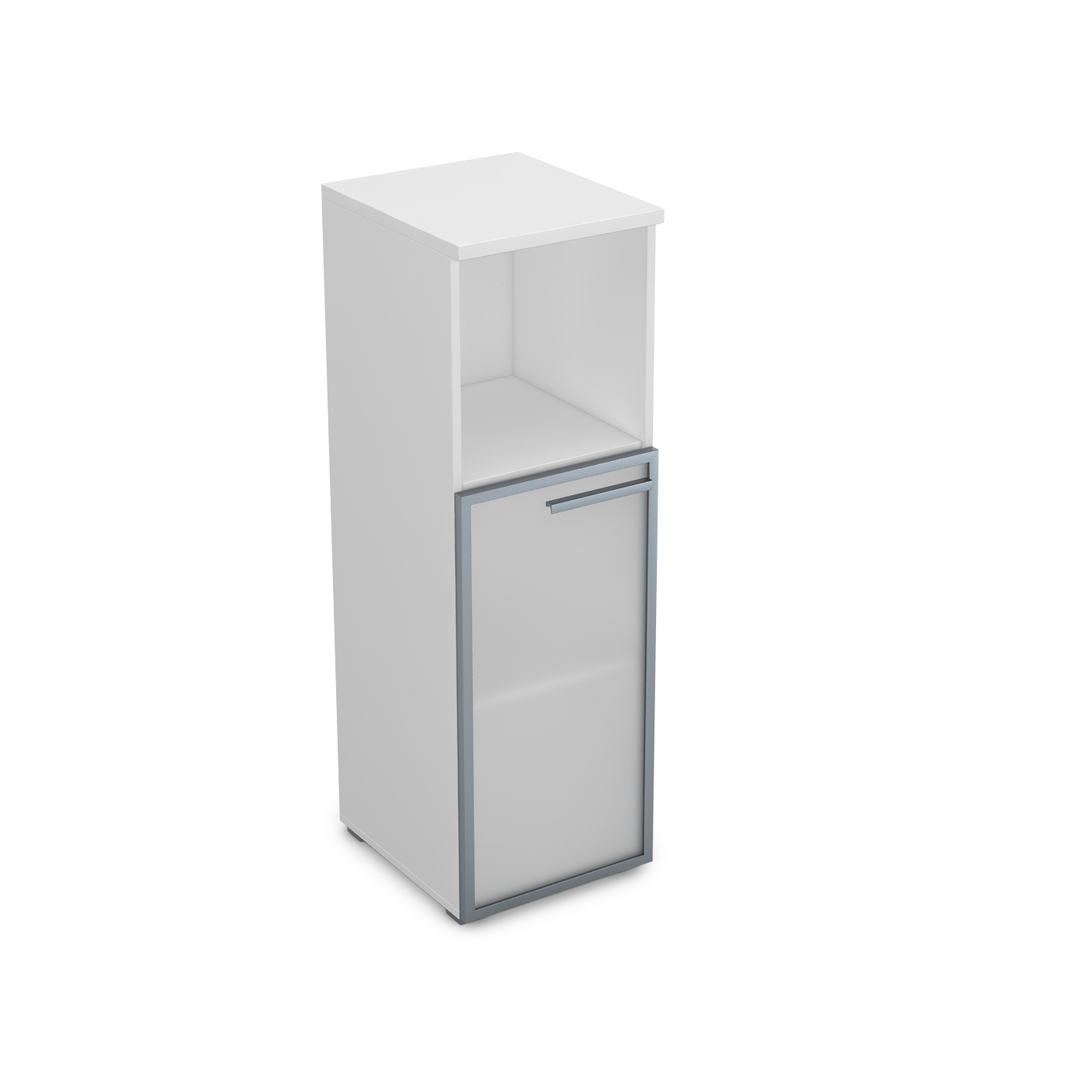 9ПП.017.5 Пенал средний со стеклом и нишей (400*450*1245) , правый