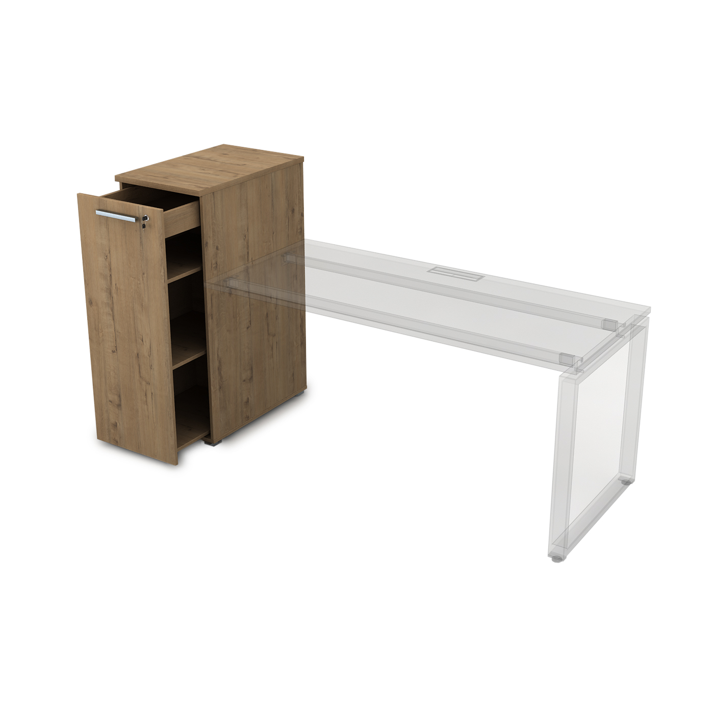 9Т.019 Тумба с выкатной секцией высокая (450*800*1150)