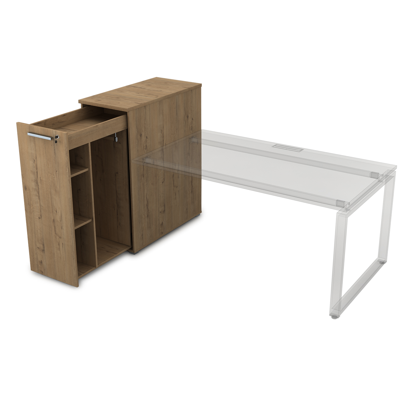 9Т.029 Тумба с выкатной секцией высокая (450*900*1150)