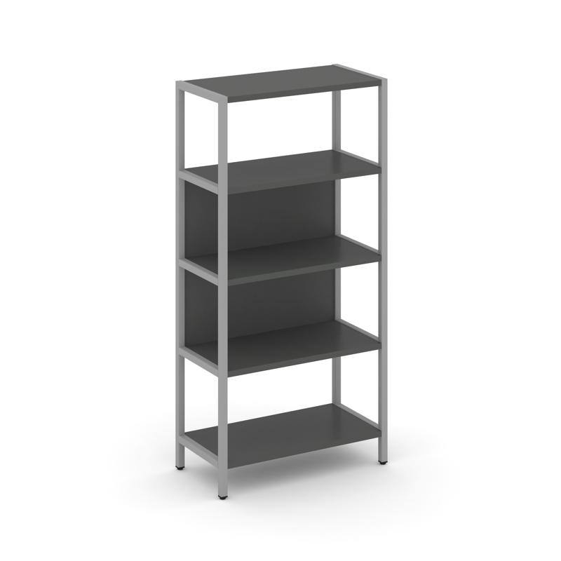 Shelf System Односекционный стеллаж четырехярусный SN.STM-411 Антрацит/Металл Серый 810*400*1613