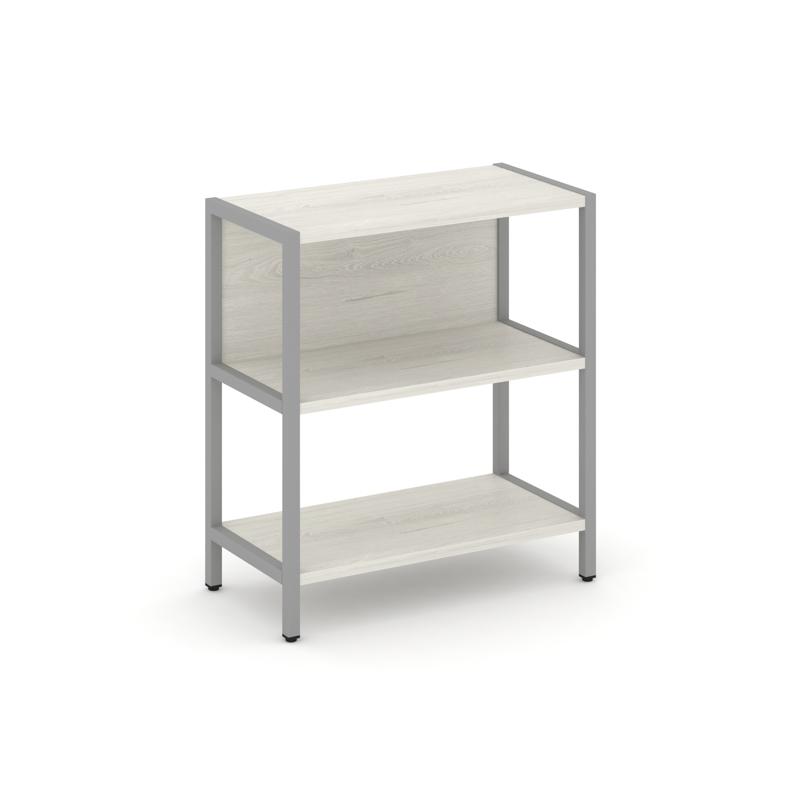 Shelf System Односекционный стеллаж двухярусный SN.STM-211 Дуб Наварра/Металл Серый 810*400*879