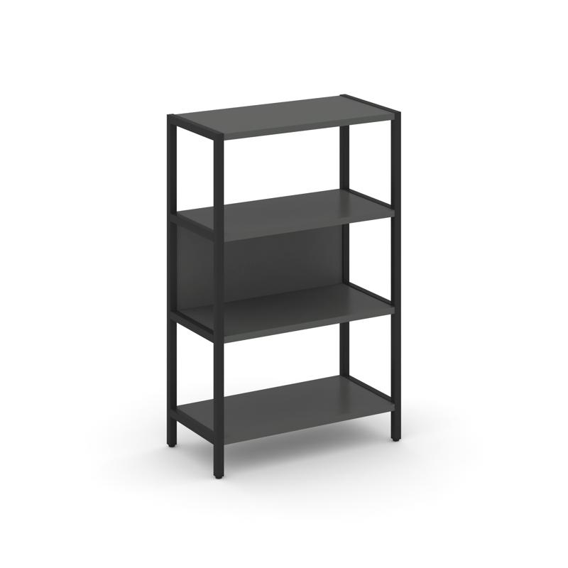 Shelf System Односекционный стеллаж трехярусный SN.STM-311 Антрацит/Металл Черный 810*400*1246